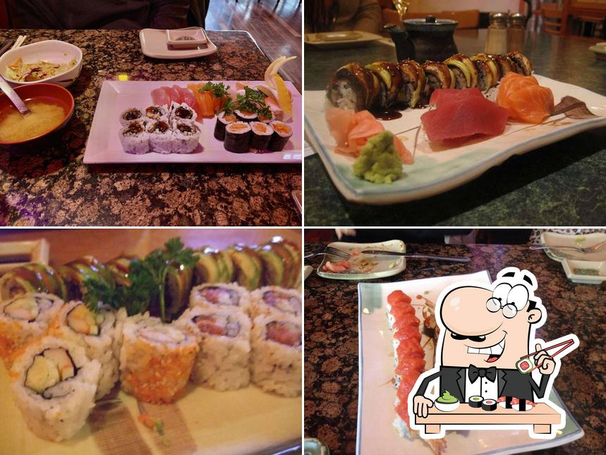 Sushi rolls are served at Little Tokyo Restaurant