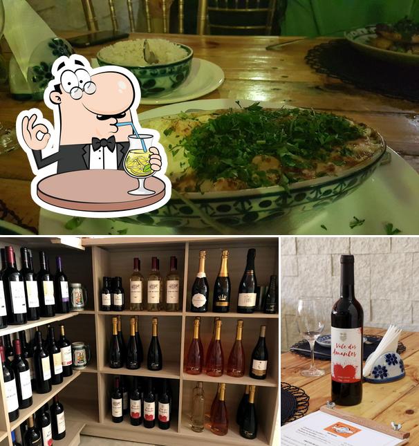 A ilustração do Restaurante Taberna Portuguesa BH’s bebida e comida