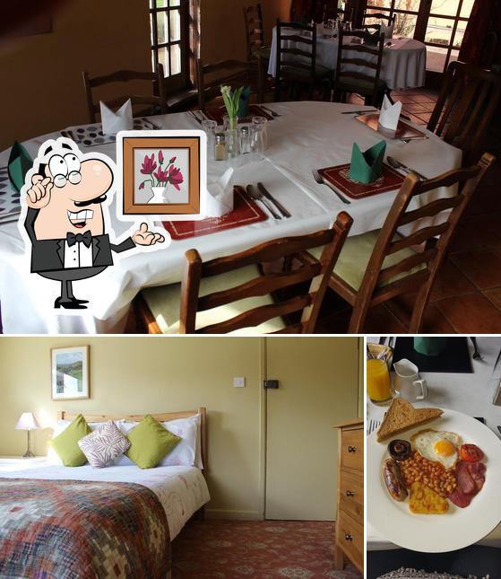 The image of Hollybush Inn & Campsite’s interior and food