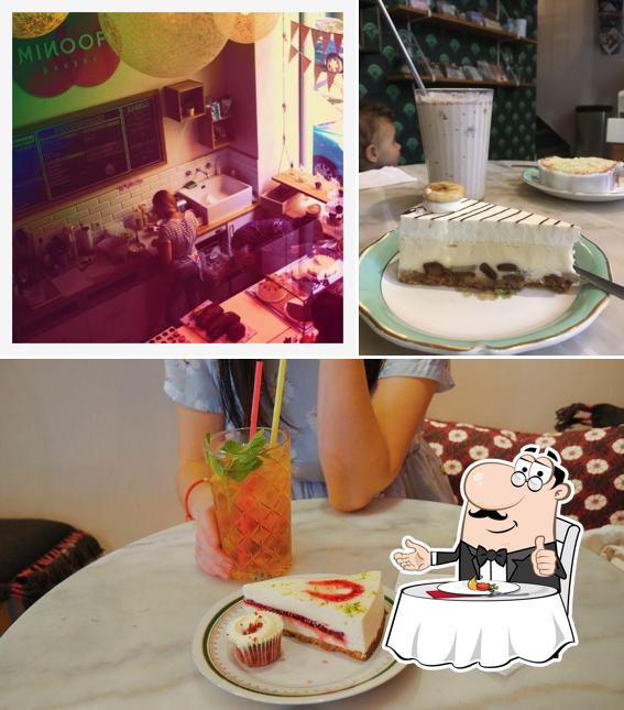 Las imágenes de comedor y interior en Minoofi Bakery