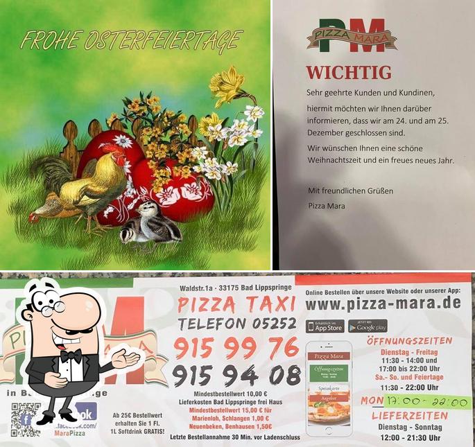 Здесь можно посмотреть снимок пиццерии "Pizza Mara - Pizzeria Bad Lippspringe - Restaurant Bad Lippspringe - Fast Food Bad Lippspringe"