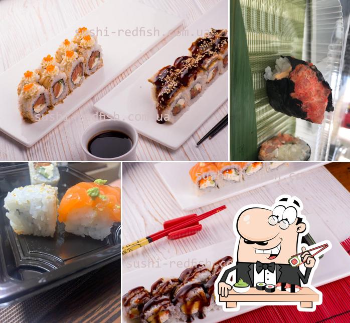 Treat yourself to sushi at Sushi place Red fish