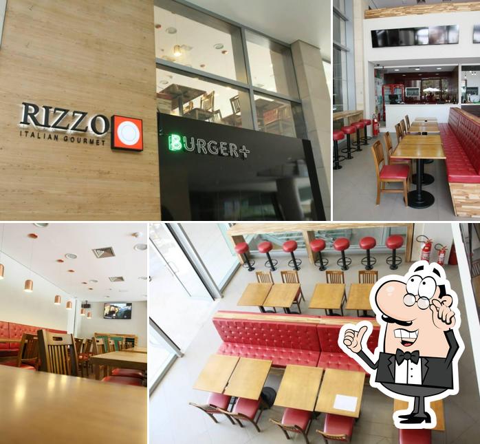 O interior do Rizzo Gourmet