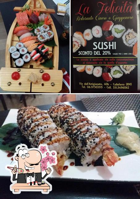 Prenditi le varie opzioni di sushi