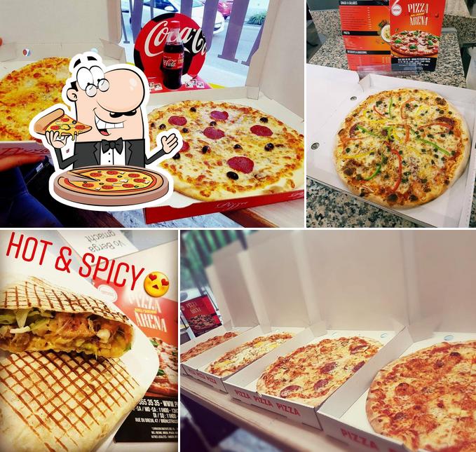 Essayez des pizzas à Pizza Arena