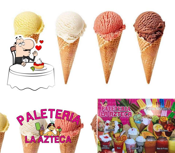 "Paleteria La Azteca" представляет гостям большое количество сладких блюд