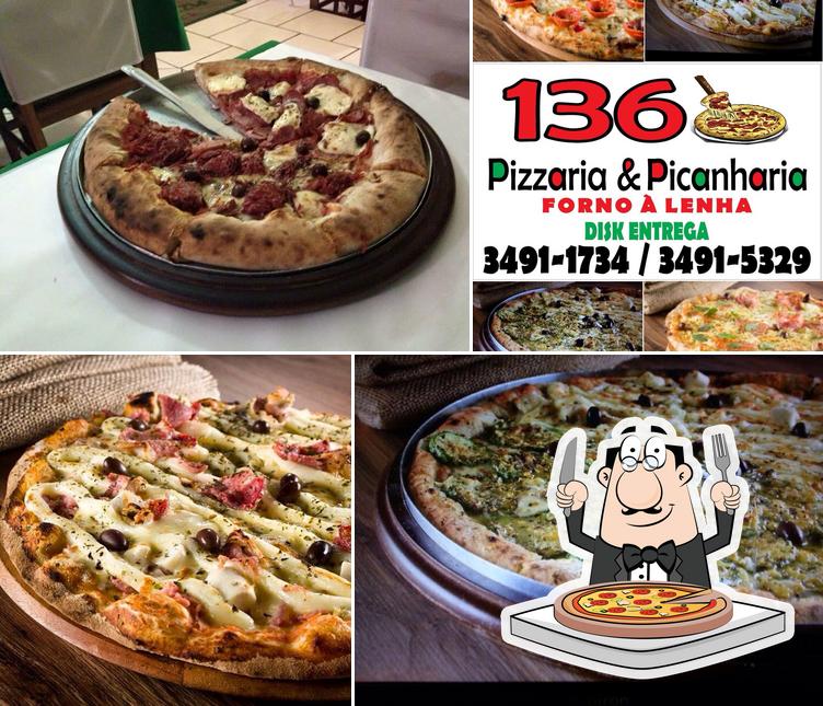 Consiga pizza no 136 Pizzaria & Picanharia