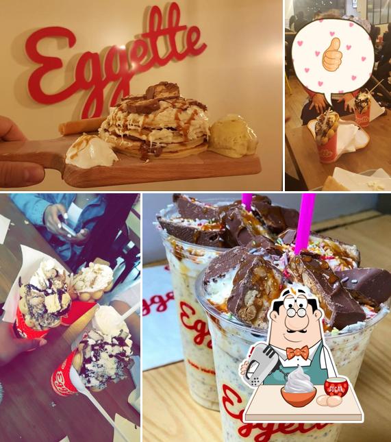 Eggette offre un nombre de desserts