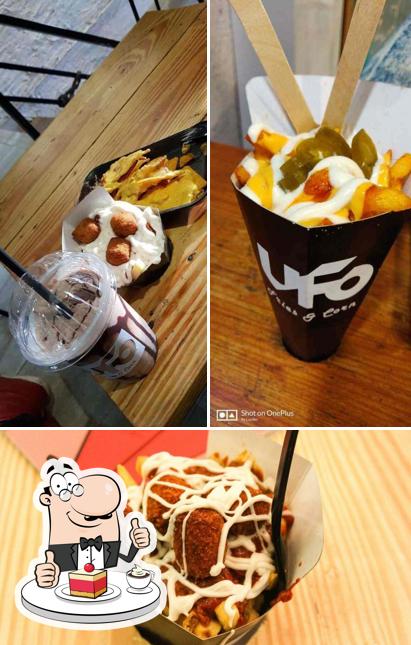 UFO Fries & Corn offers a range of sweet dishes