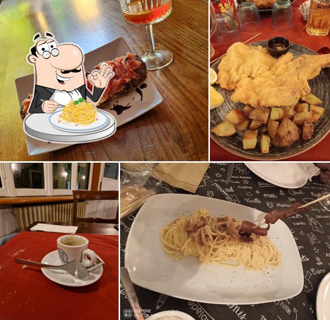 Spaghetti alla carbonara al Osteria di Maguzzano