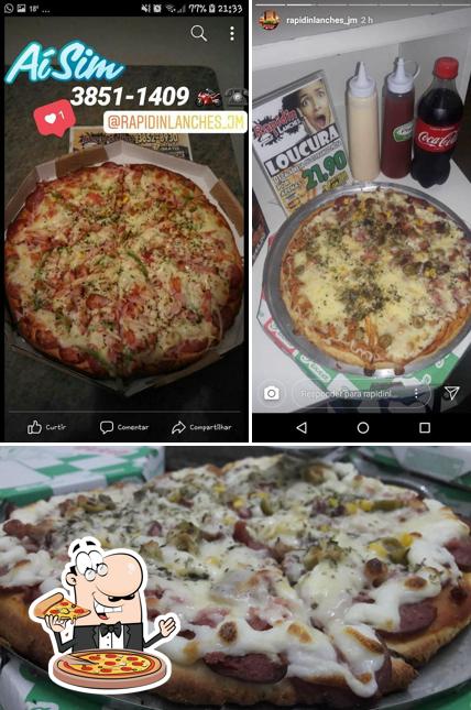 Peça pizza no Rapidin Lanches