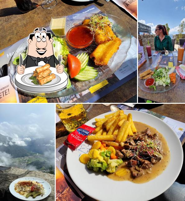 Involtini primavera al Panorama Restaurant Harder Kulm
