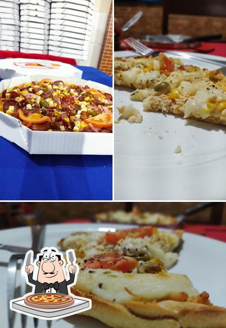 Escolha diferentes tipos de pizza