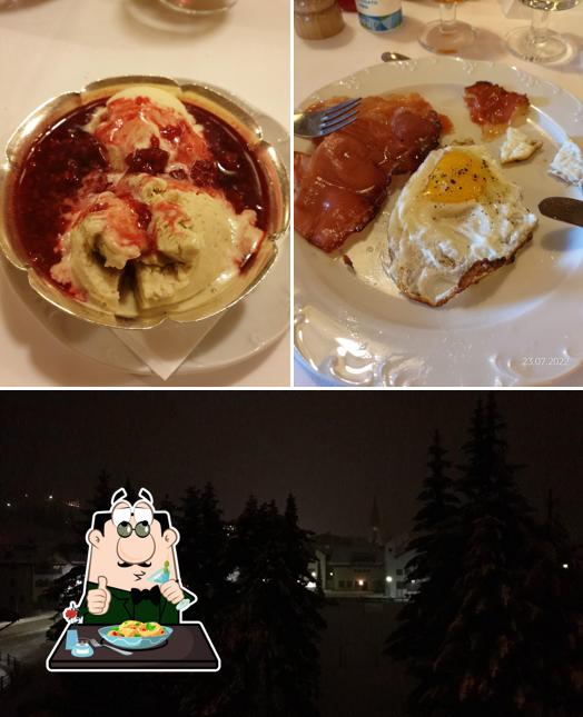 Dai un’occhiata alla foto che presenta la cibo e esterno di Hotel La Plaza