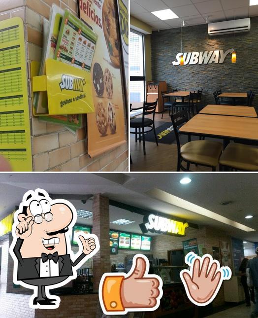 O interior do Subway