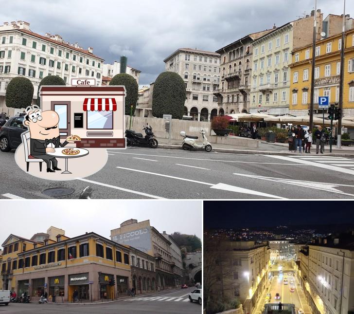 Guarda l'area esterna di McDonald's Trieste Goldoni
