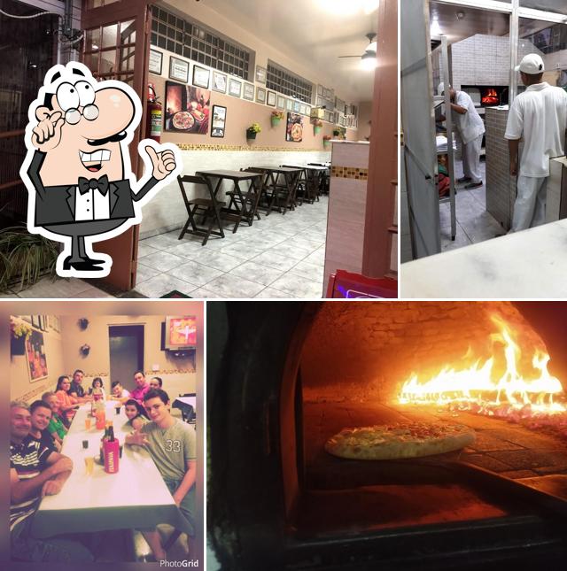 O interior do Disk Pizza Degenari