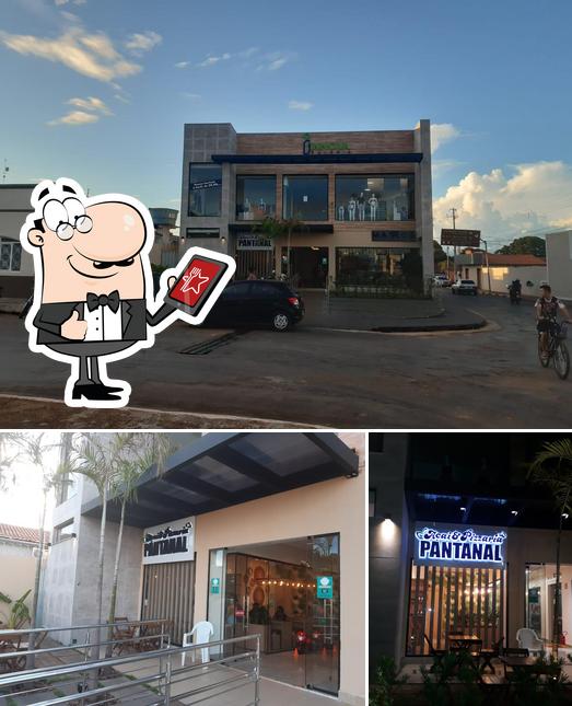 Dê uma olhada a imagem apresentando exterior e interior no AÇAÍ & PIZZARIA DO PANTANAL