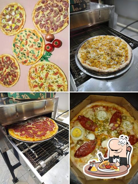 Consiga diferentes tipos de pizza