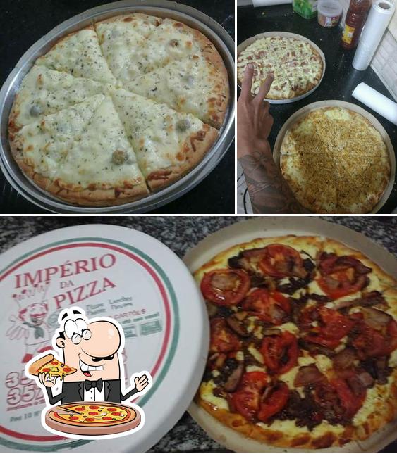 Experimente pizza no Imperio Da Pizza 2 Praia Grande SP