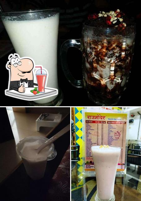 Enjoy a drink at Rajmandir Milk & Milk Products