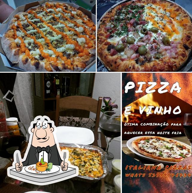 O Italiana Pizzas se destaca pelo comida e bebida