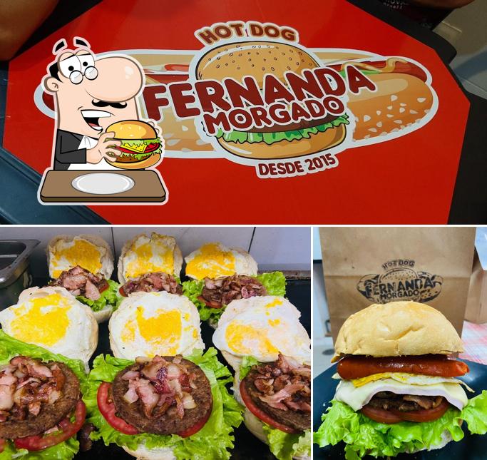 Experimente um hambúrguer no Fernanda Morgado (lanches,prensados,hot dog’s, combos e porções)