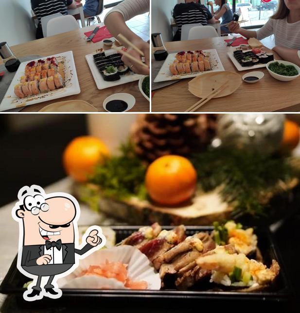 Mira las imágenes donde puedes ver interior y comida en To Tu Sushi Koszalin