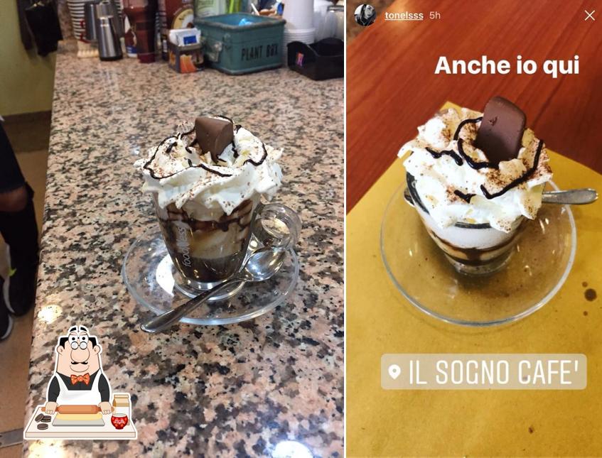 Il Sogno Cafe serve un'ampia varietà di dolci