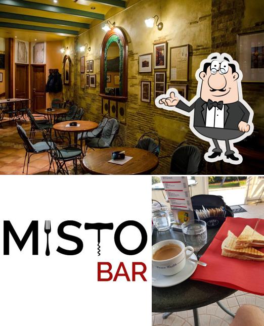 Gli interni di Misto bar