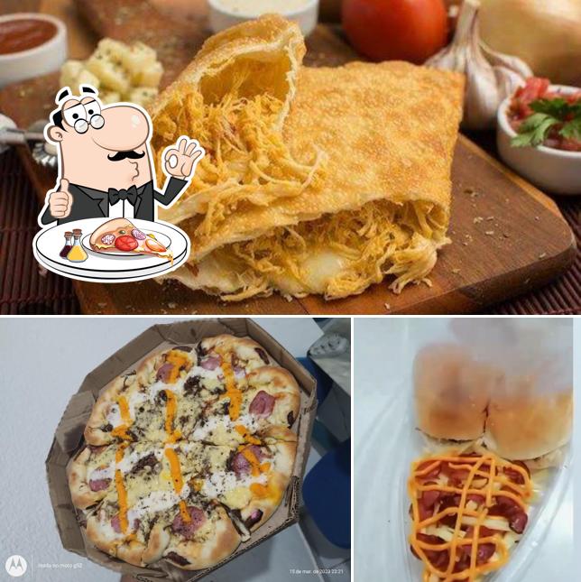 Peça diferentes variedades de pizza