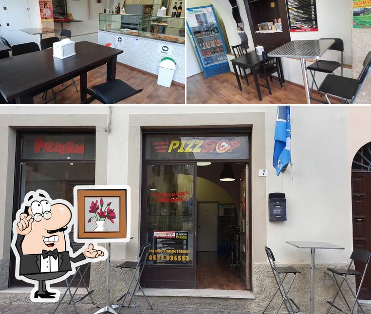 Gli interni di Pizzstop