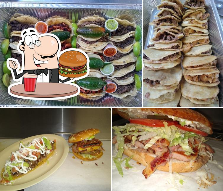 Try out a burger at Tacos Facio y Guisado