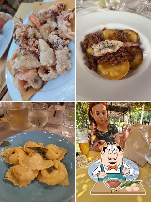 Ravioli al Ristorante Alle Aie sul Lago