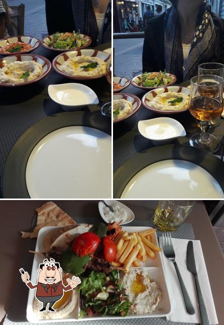 Food at Restaurant Le Beyrouth