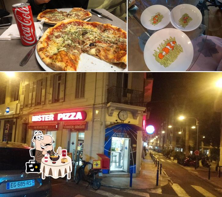 Vérifiez la photo représentant la nourriture et extérieur concernant Mister Pizza