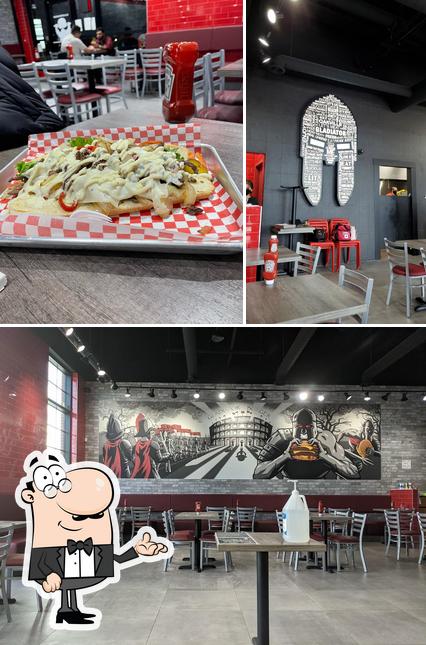 L'intérieur de Gladiator Burger Oakville