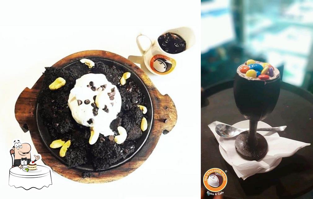 The Chocolate Room - Singapore Mall Lucknow offers a selection of sweet dishes