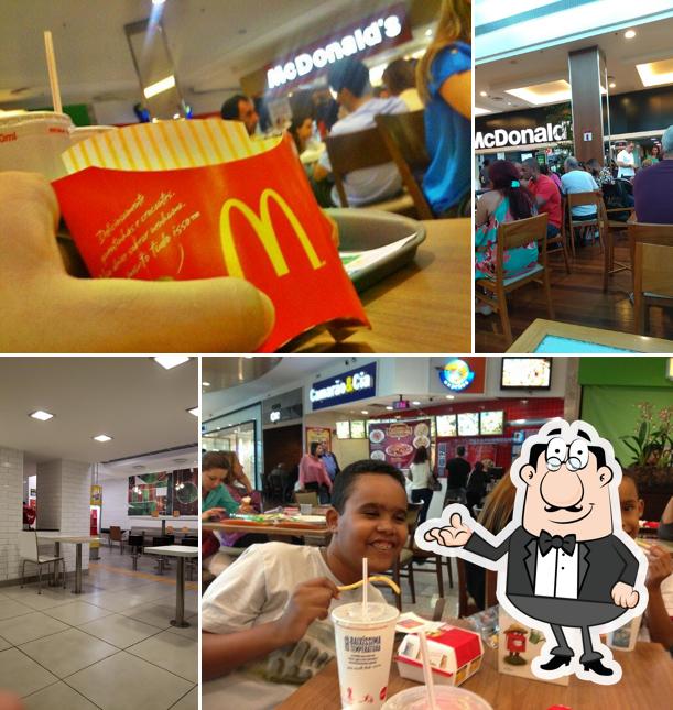 O interior do McDonald's