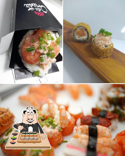 Peça diversas opções de sushi