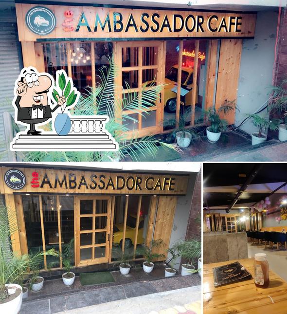 The restaurant's exterior and interior