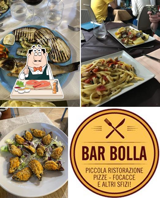 Bar Bolla Ristorante a Mare Rocce Olbia propone un menu per gli amanti dei piatti di mare