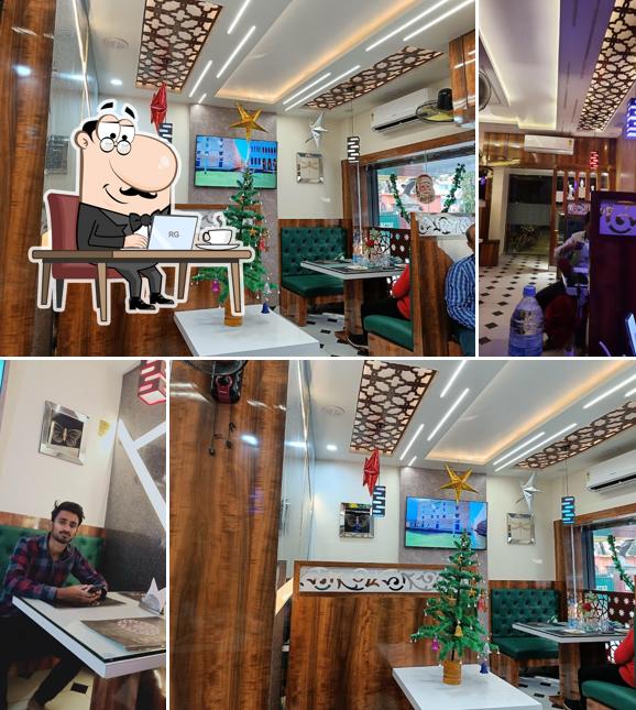 The interior of Rangoli Restaurant Sahibganj