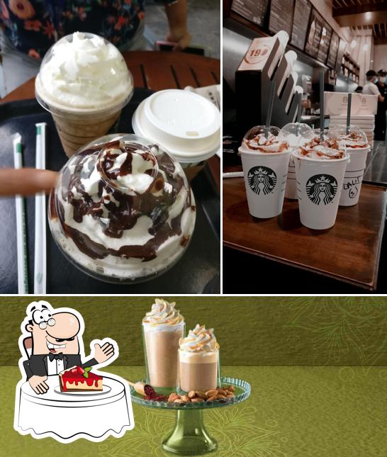 Starbucks serves a number of desserts