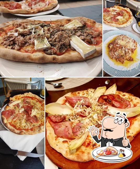 Pick pizza at Bar Italia