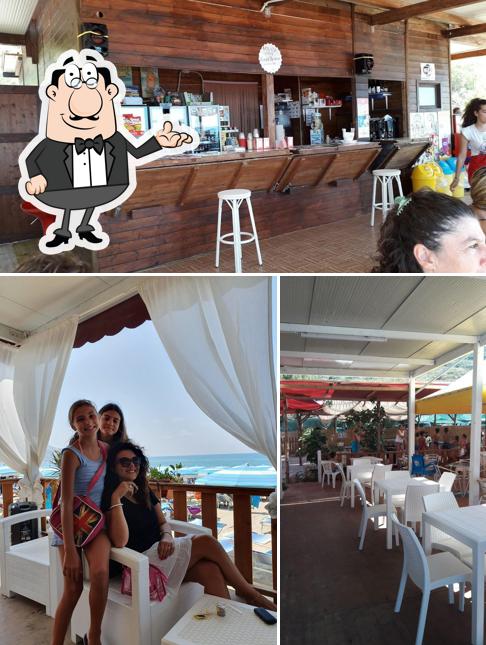 Gli interni di Lido Baia Saracena