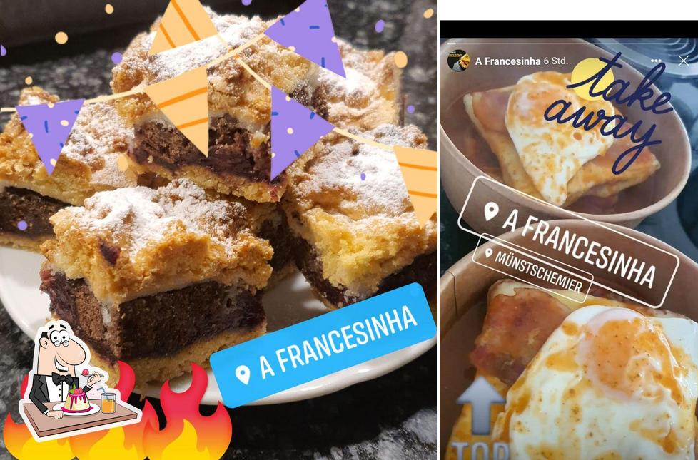 A Francesinha Münstschemier propone un'ampia selezione di dessert