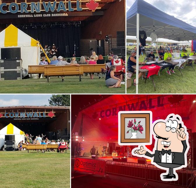 L'intérieur de Cornwall Ribfest