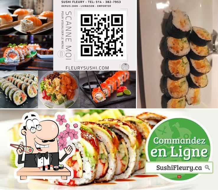 Commandez différentes options de sushi