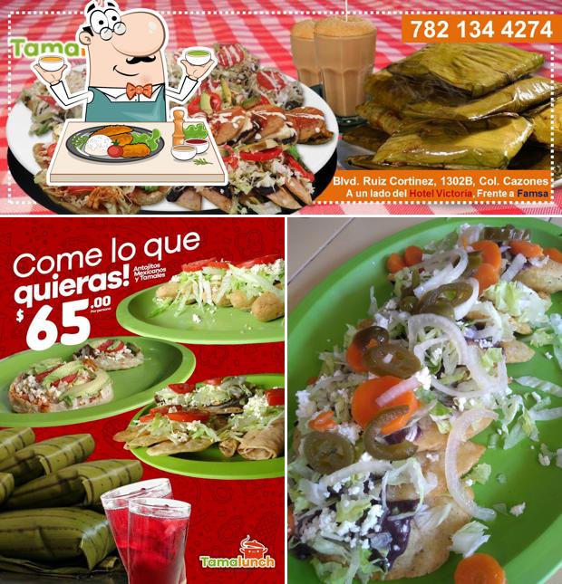 Platos en Tamalunch